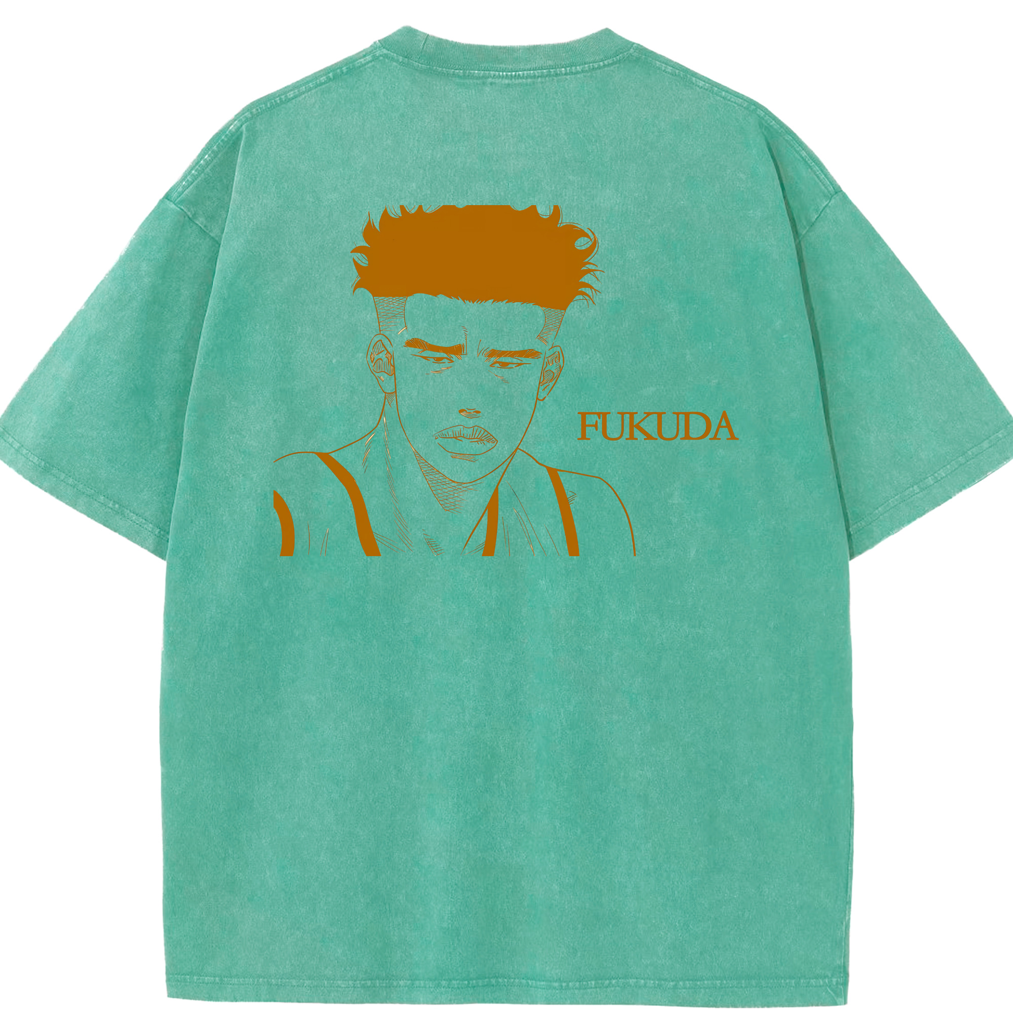 （画像用） SLAM DUNK／スラムダンク 綿100% ヴィンテージ風 半袖Tシャツ（背面プリント）
